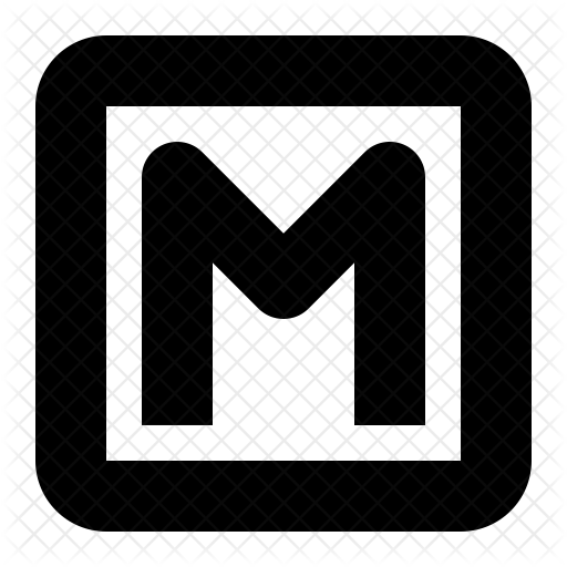 Metro Station Icon Of Glyph Style 512x512 Metro Station Icon Of Glyph Style