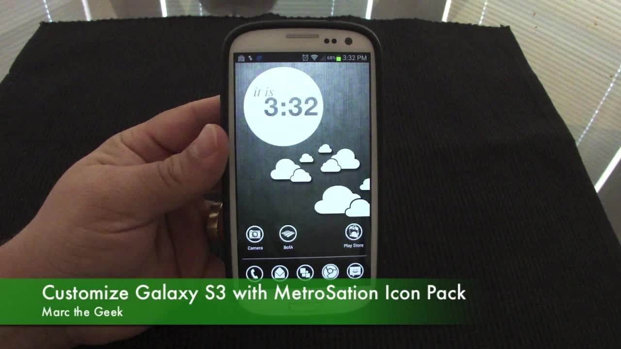 Galaxy Customized With Metrostation Icon Pack 1280x720 Galaxy Customized With Metrostation Icon Pack