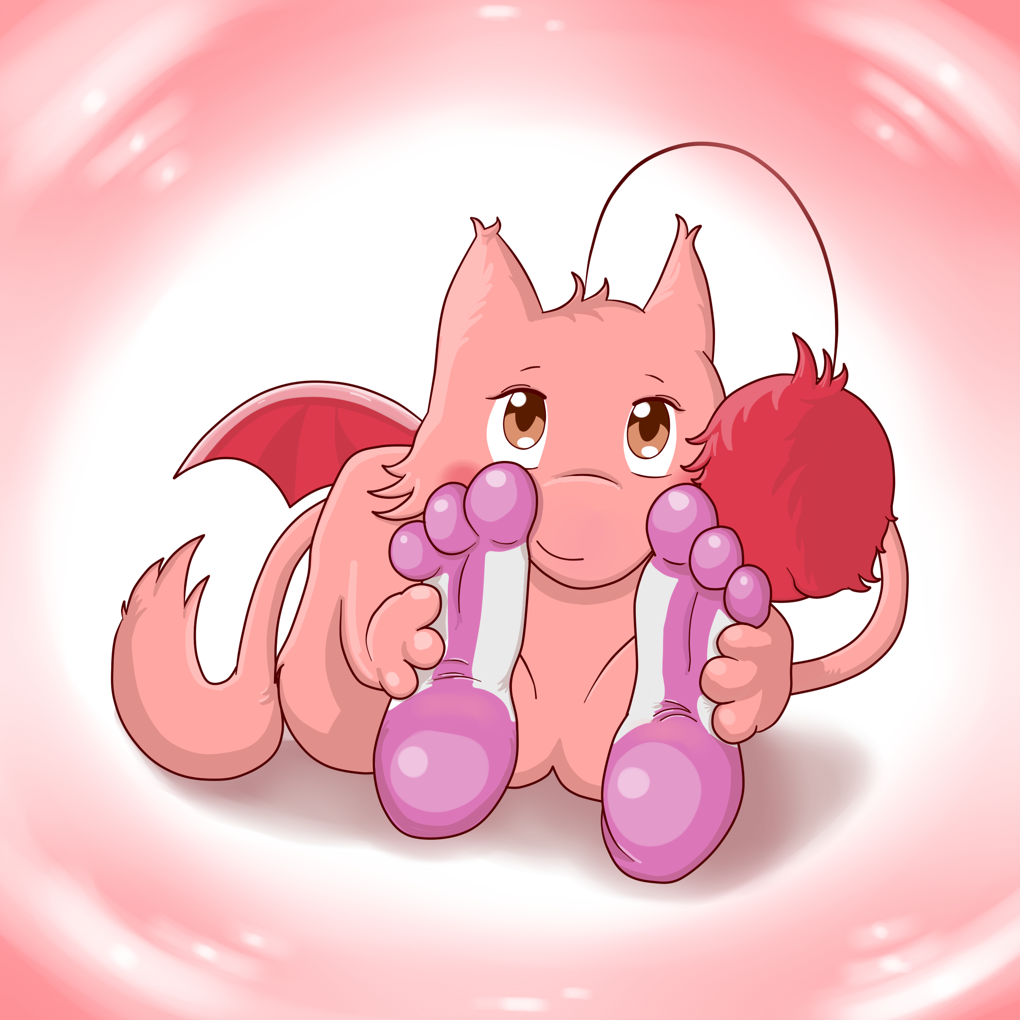 2100x2100 Blushy N' Shy Mew Paws