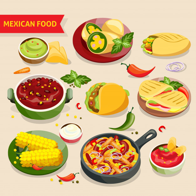 Mexican Food Icon at Vectorified.com | Collection of Mexican Food Icon ...