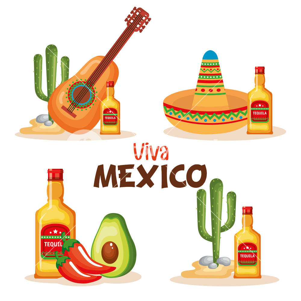 Delicious Mexican Food Icons Vector Illustration Design Royalty 1000x1000 Delicious Mexican Food Icons Vector Illustration Design Royalty