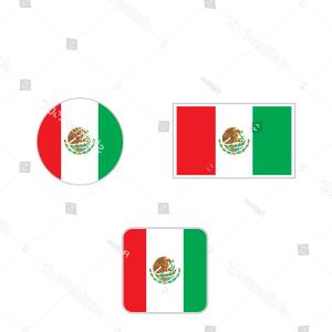 300x300 Mexico Flag Icon In Black Outline Flat Design Gm Handandbeak
