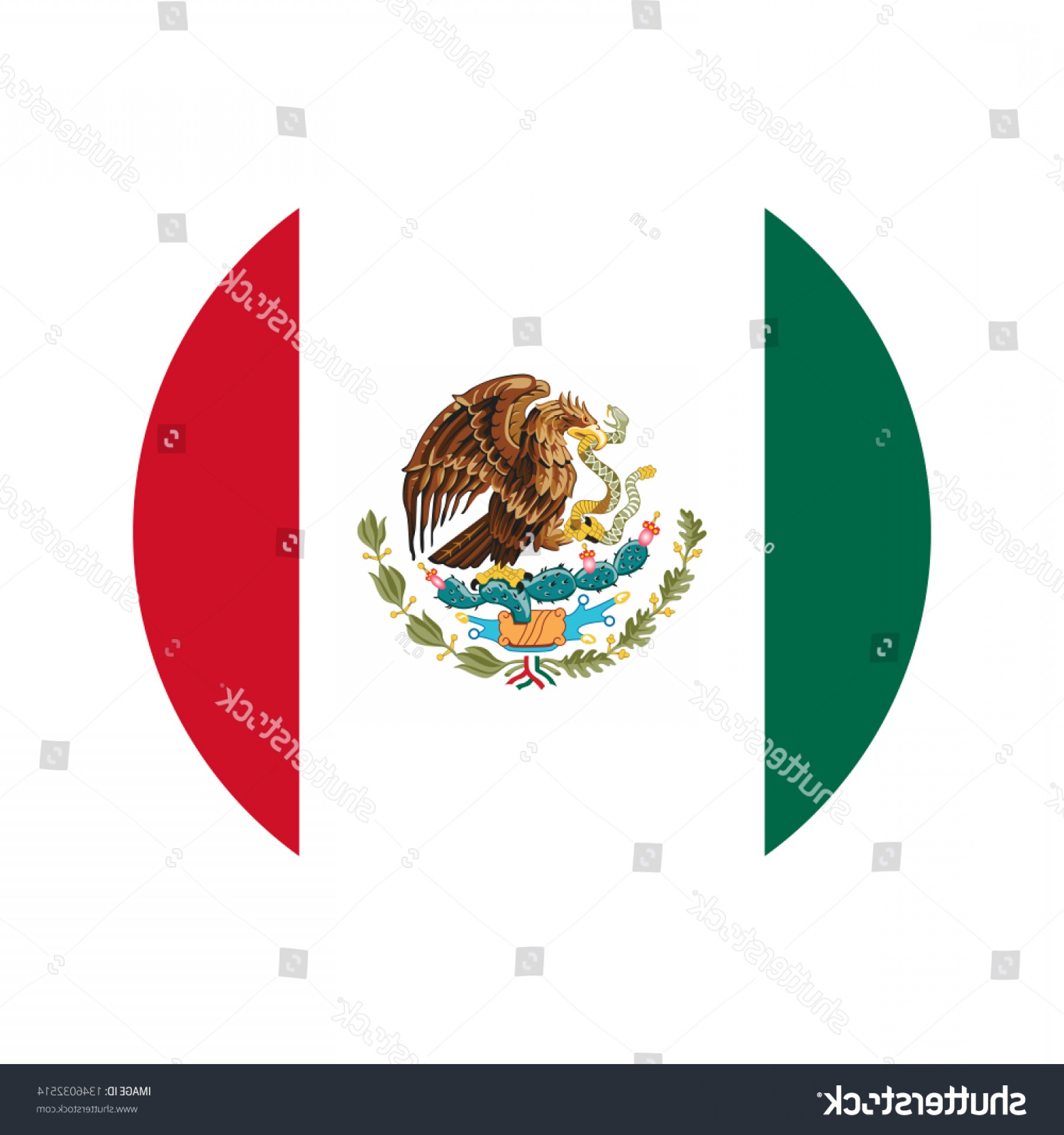 1800x1920 Mexico Flag Icon Vector Isolate Print Handandbeak