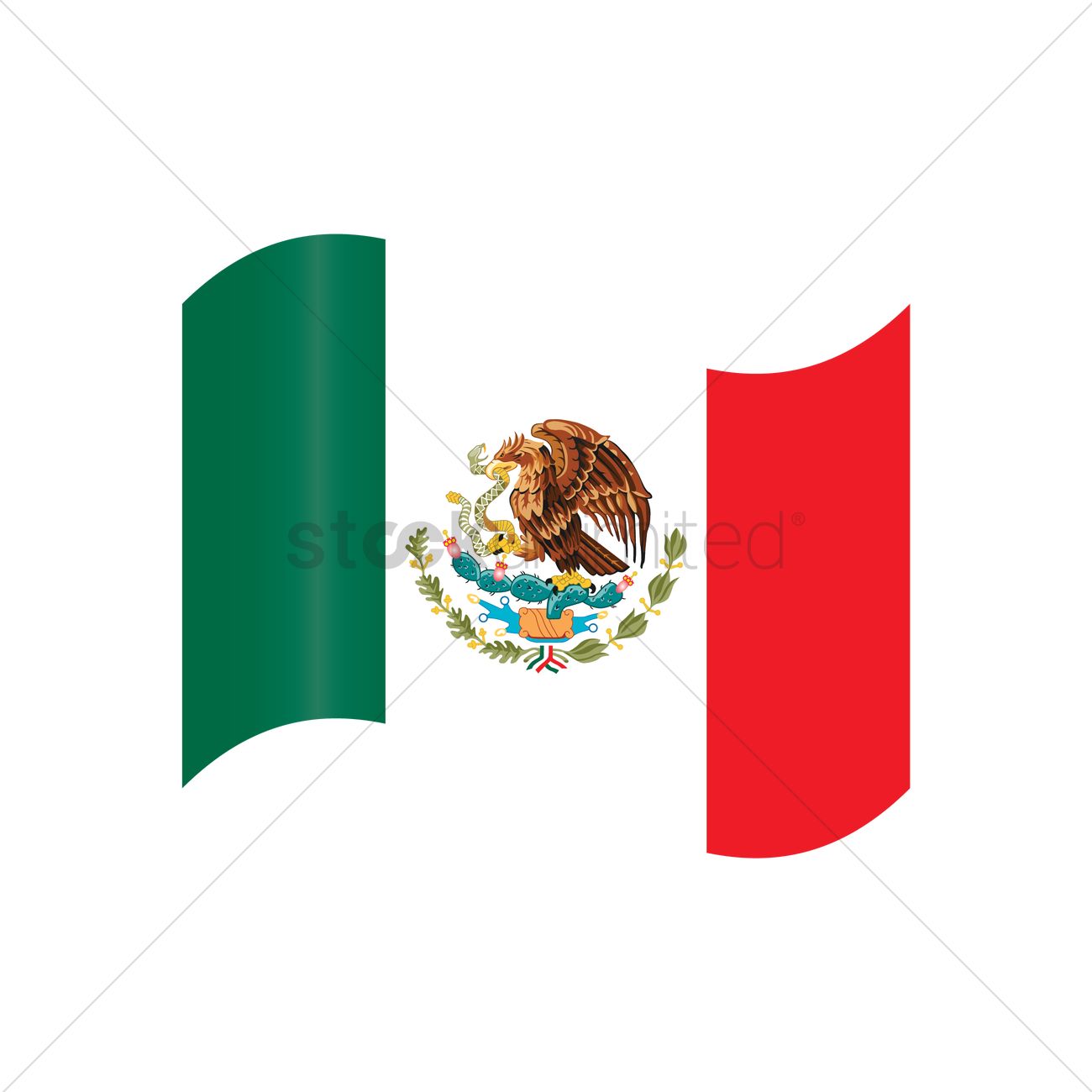 1300x1300 Mexico Flag Icon Vector Image