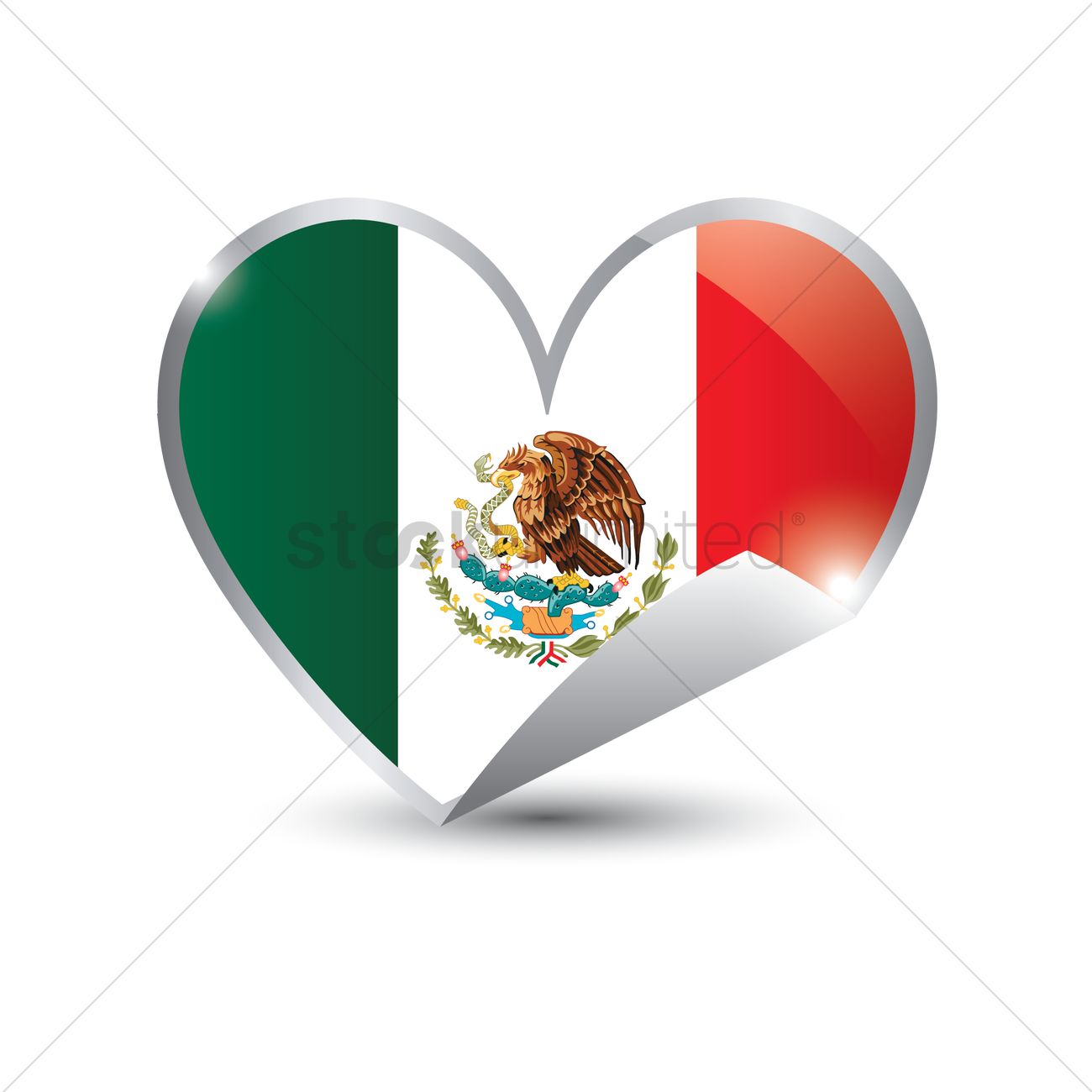 1300x1300 Mexico Flag Icon Vector Image