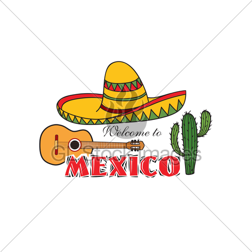 500x500 Mexican Icon Welcome To Mexico Sign Travel Sign With Ca Gl