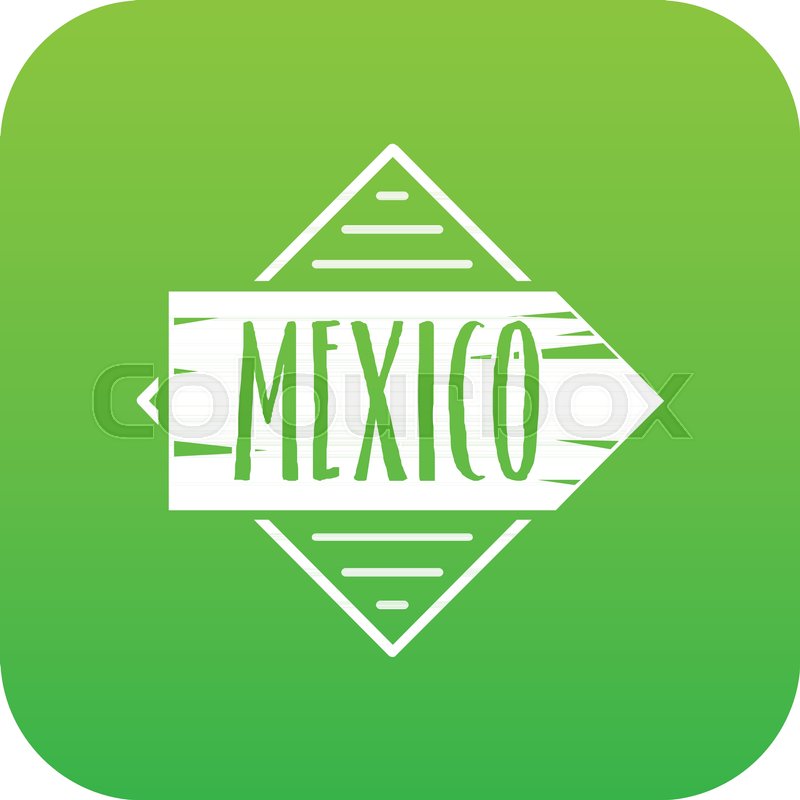 800x800 Mexico Icon Green Vector Isolated On Stock Vector Colourbox