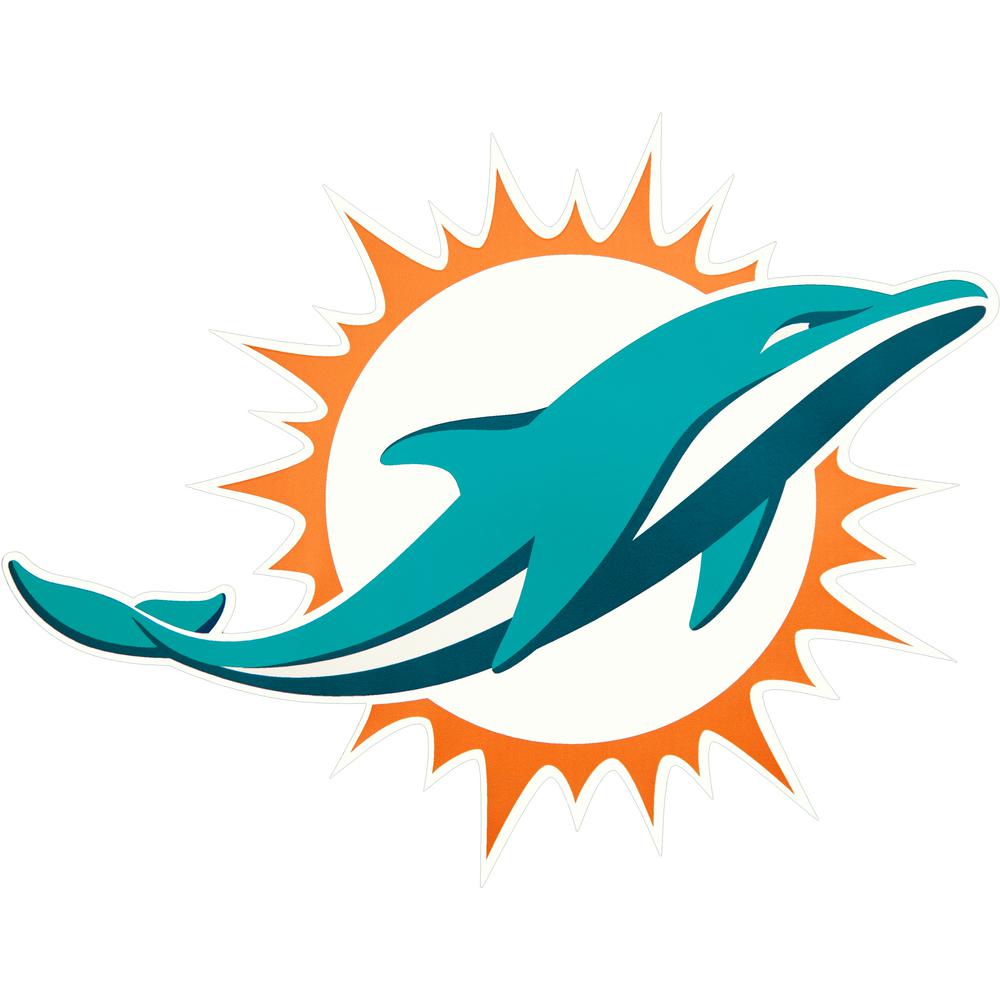1000x1000 Applied Icon Nfl Miami Dolphins Outdoor Logo Graphic Large