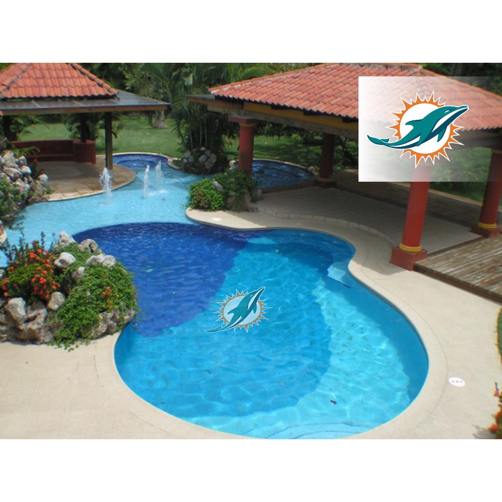 1000x1000 Applied Icon Nfl Miami Dolphins In X In Large Pool Graphic