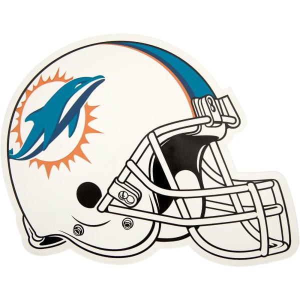 600x600 Applied Icon Nfl Miami Dolphins Outdoor Helmet Graphic Large