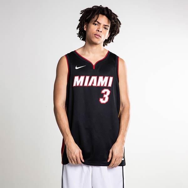 600x600 Nike Nba Swingman Jersey Wade Miami Heat Icon Blacktough Redwade