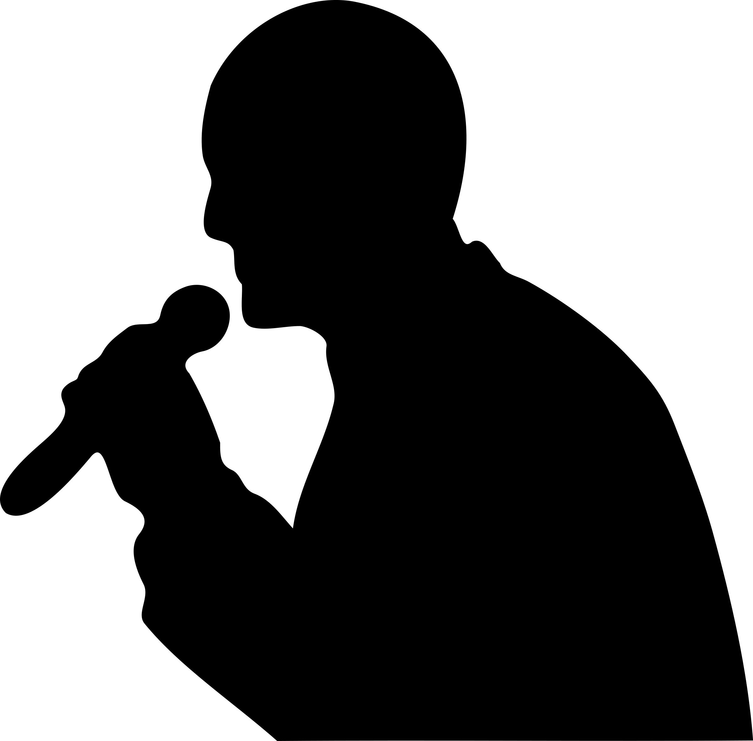 Vocal man. Говорит в микрофон. Микрофон Хесуса.