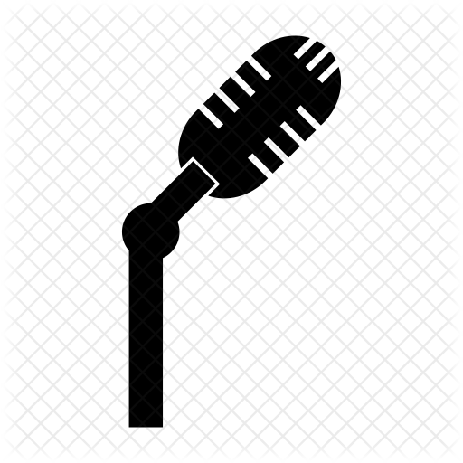 Microphone Icon Of Glyph Style 512x512 Microphone Icon Of Glyph Style