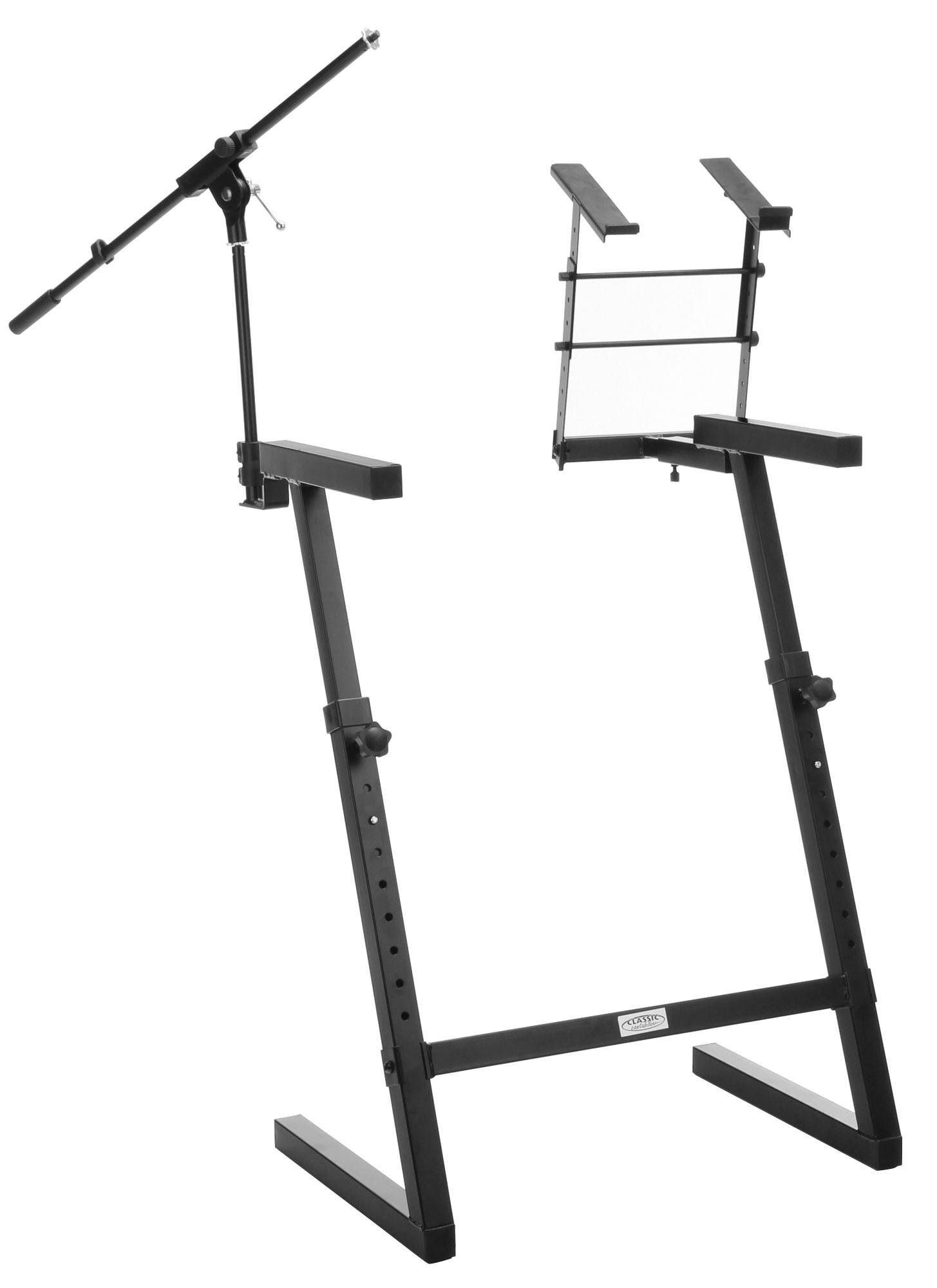 Classic Cantabile Kws Keyboard Stand With Microphone Stand 1455x2000 Classic Cantabile Kws Keyboard Stand With Microphone Stand