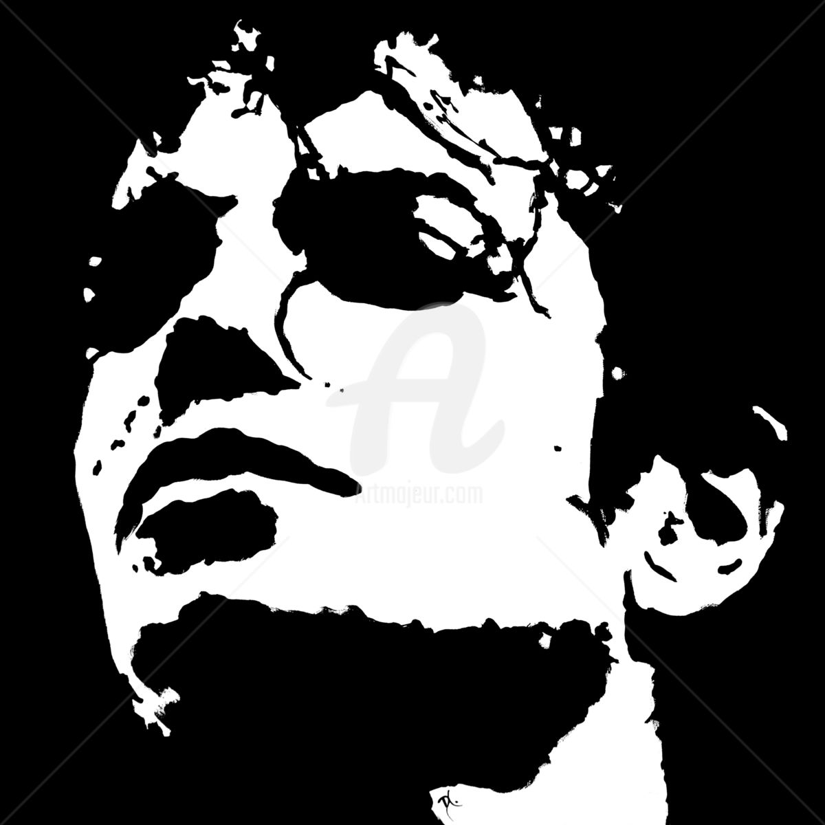 1200x1200 Michael Jackson Painting