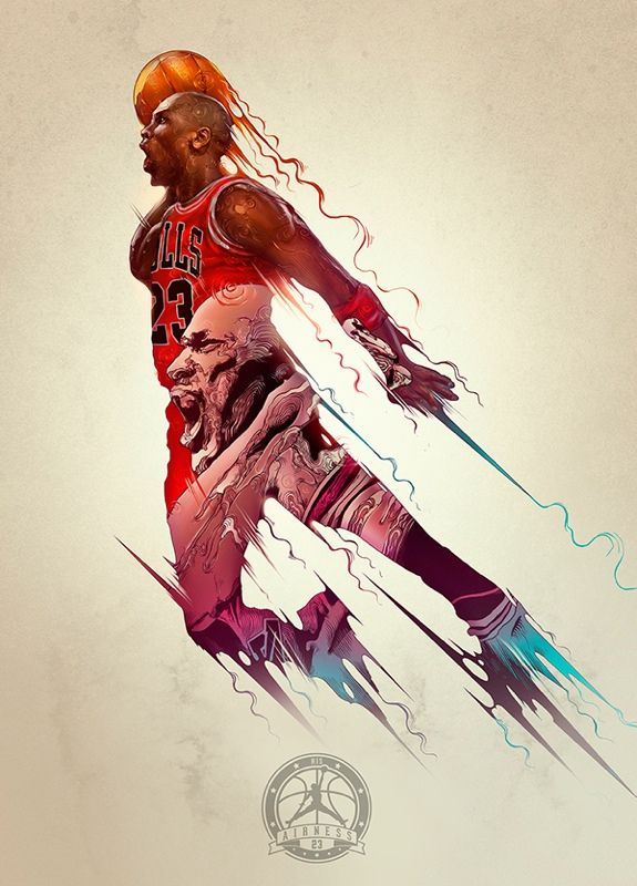575x800 Michael Jordan 'icons' Illustration Sports Ryan Michael Jordan