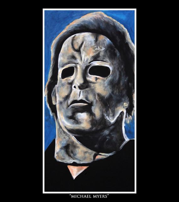 570x644 Limited Edition Horror Icon Print Michael Myers Etsy