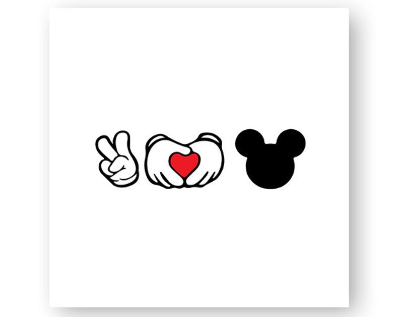 794x630 Disney Peace Love Icon Mickey Icon Minnie Hands Heart Etsy
