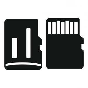 300x300 Micro Sd Card Isolated Icon Vector Studiogrfx