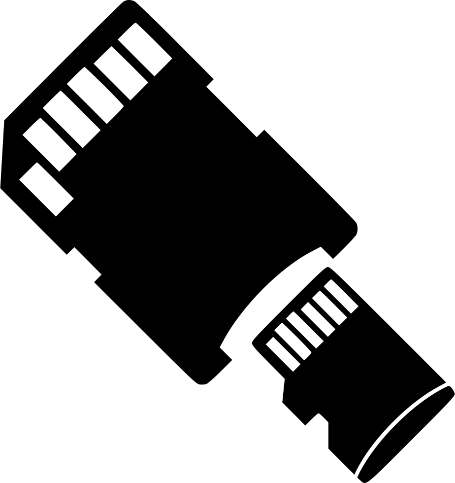 924x980 Micro Sd Card Storage Data Small Adapter Png Icon Free