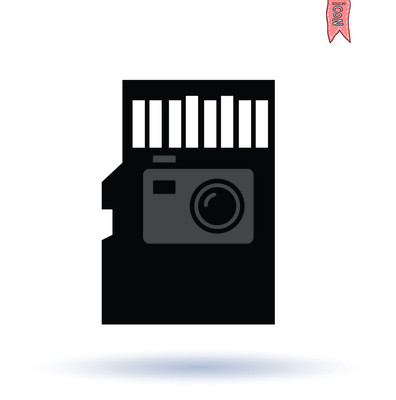 396x400 Micro Sd Card Icon Fototapete Fototapeten Sd, Mikrochip