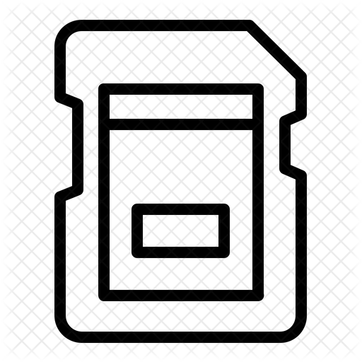 512x512 Sd Card Icon Of Line Style