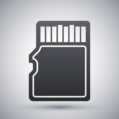 416x416 Vector Micro Sd Card Icon Premium Clipart