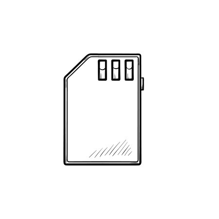 450x450 Memory Sd Card Hand Drawn Outline Doodle Icon Memory Card
