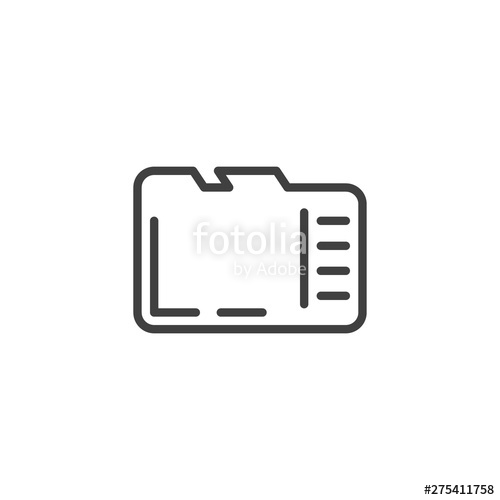 500x500 Micro Sd Card Line Icon Linear Style Sign For Mobile Concept