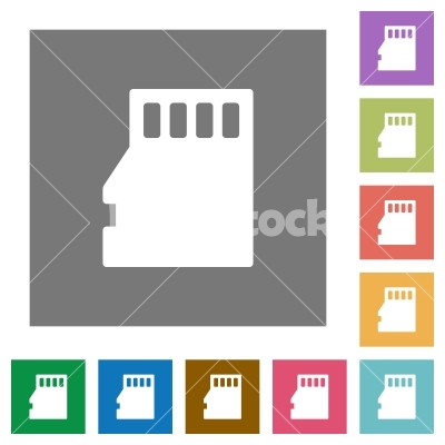 400x400 Micro Sd Memory Card Square Flat Icons