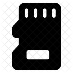 256x256 Micro Sd Icon Of Glyph Style