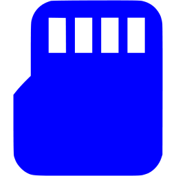 256x256 Blue Micro Sd Icon