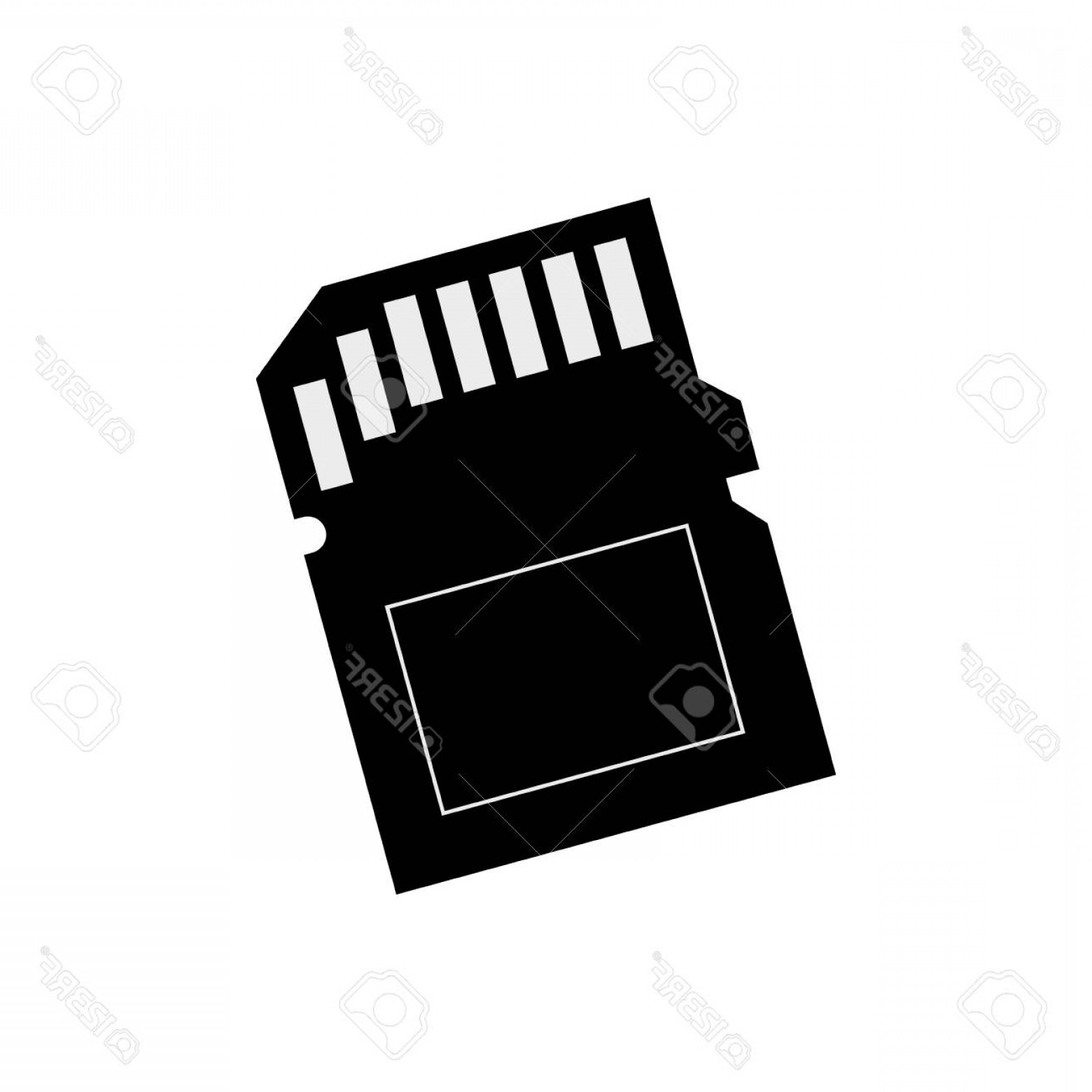 1560x1560 Photostock Vector Micro Sd Memory Card Icon Vector Illustration
