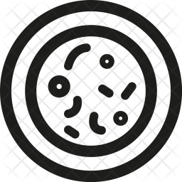 256x256 Microbe Icon Of Line Style