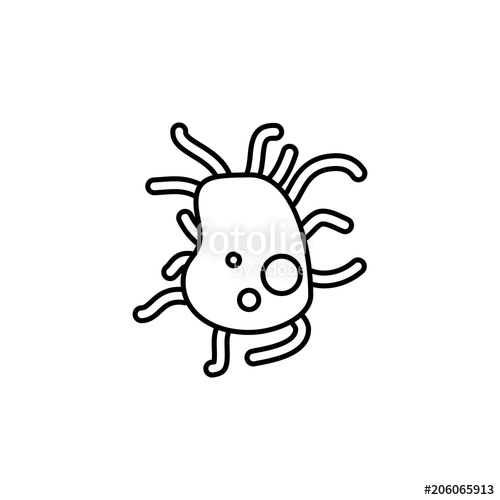 500x500 Microbe Icon Element Of Microorganisms Icon For Mobile Concept