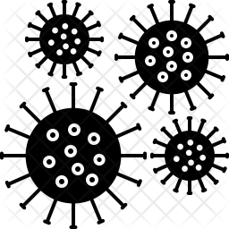 256x256 Bacteria Icon Of Glyph Style