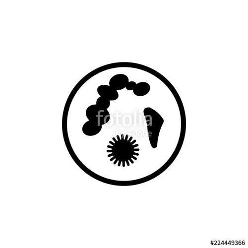 Microbiology, Microscope Icon Element Of Genetics 500x500 Microbiology, Microscope Icon Element Of Genetics