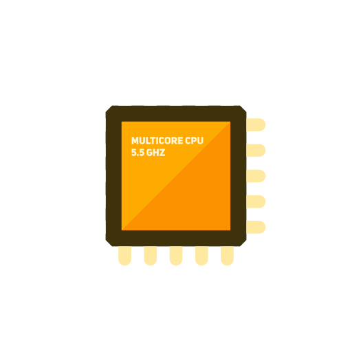 512x512 Microchip Icon Free Of Kameleon Yellow