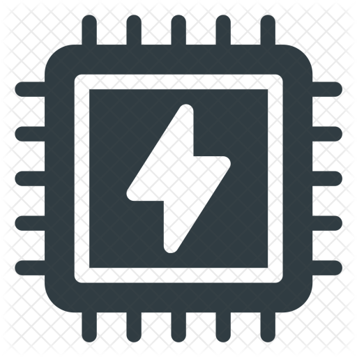 512x512 Microchip Icon Of Glyph Style