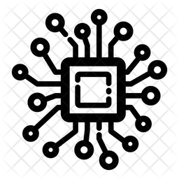 256x256 Microchip Icon Of Line Style