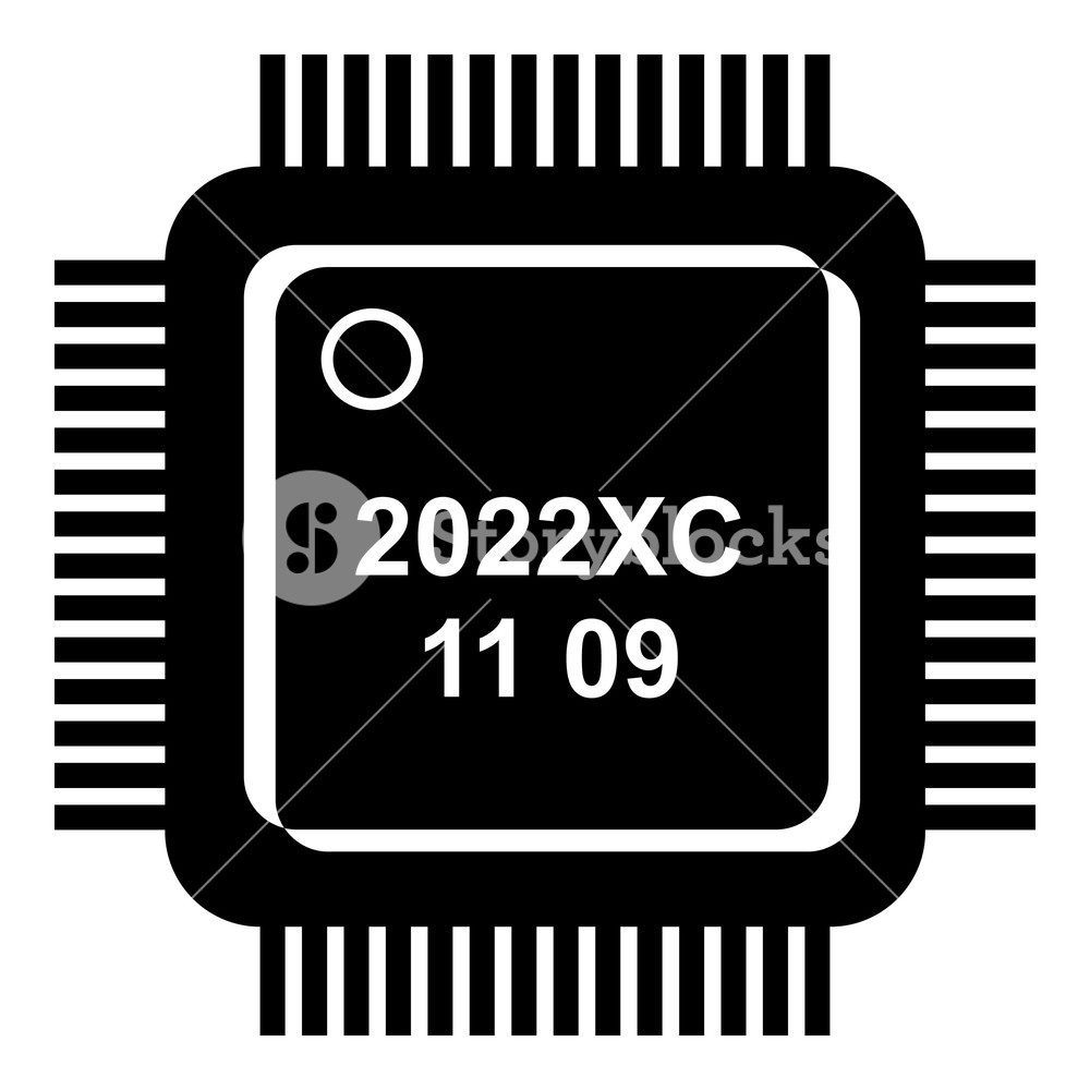1000x1000 System Microchip Icon Simple Illustration Of System Microchip