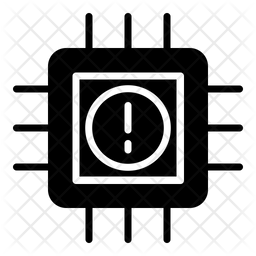 256x256 Info Microchip Icon Of Glyph Style