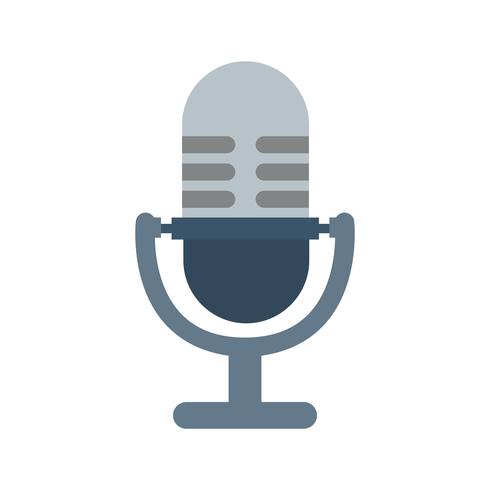 490x490 Microphone Icon Vector Illustration