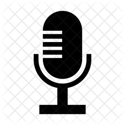 256x256 Microphone Icon Of Glyph Style
