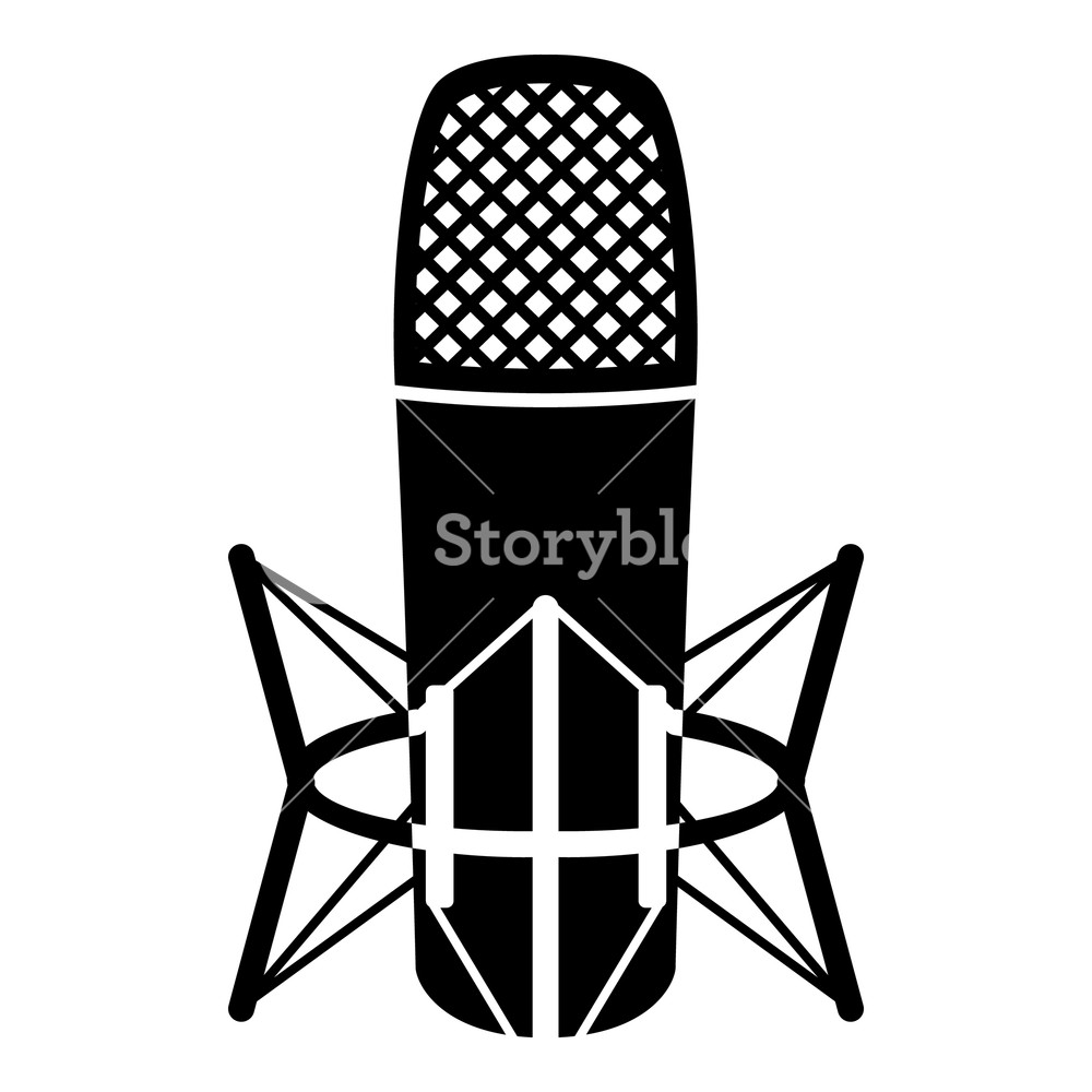 1000x1000 Studio Microphone Icon Simple Illustration Of Studio Microphone