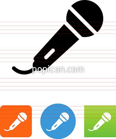 400x478 Hand Microphone Icon