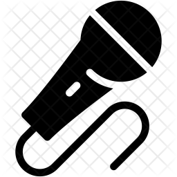 256x256 Microphone Icon Of Glyph Style