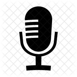 256x256 Mic Icon Of Glyph Style