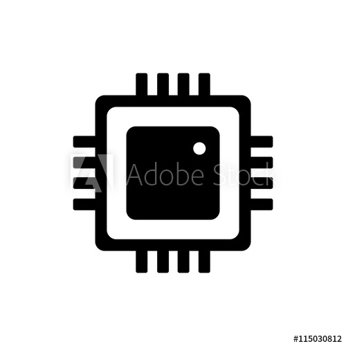 Microprocessor Icon at Vectorified.com | Collection of Microprocessor ...