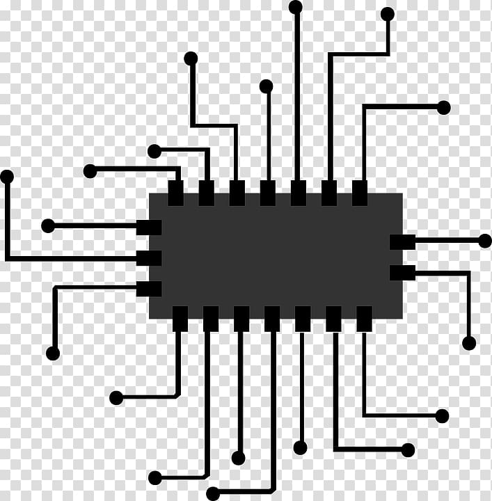 707x720 Integrated Circuit Central Processing Unit Microprocessor Icon